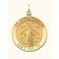 thumbnail image 1 of PicturesOnGold.com Saint Jude Religious Medal - over 3/4 inch (22mm) 14K Yellow Gold, 1 of 1