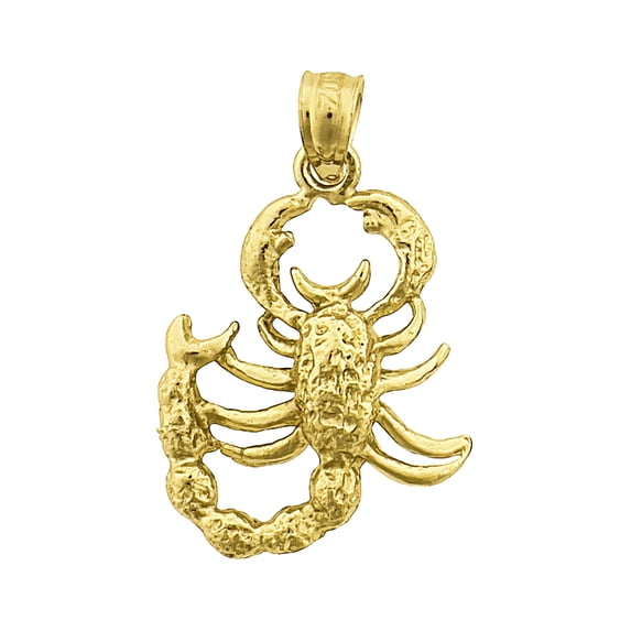 14K Gold Scorpion Charm