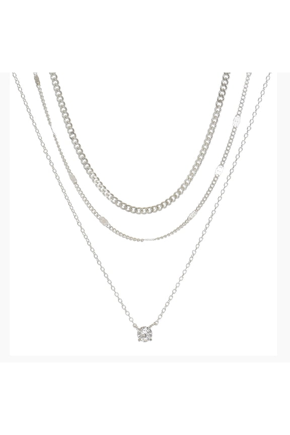 14K Gold & Silver Plated Layered Necklaces for Women, Dainty Pendant & Chunky Cuban Choker Set, Non Tarnish Trendy Birthstone Jewelry Gifts for Mom