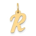 thumbnail image 1 of 14K Gold Small Script Letter R Initial Charm, 1 of 4