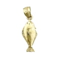 thumbnail image 1 of 14K Gold Sole Fish Charm, 1 of 5