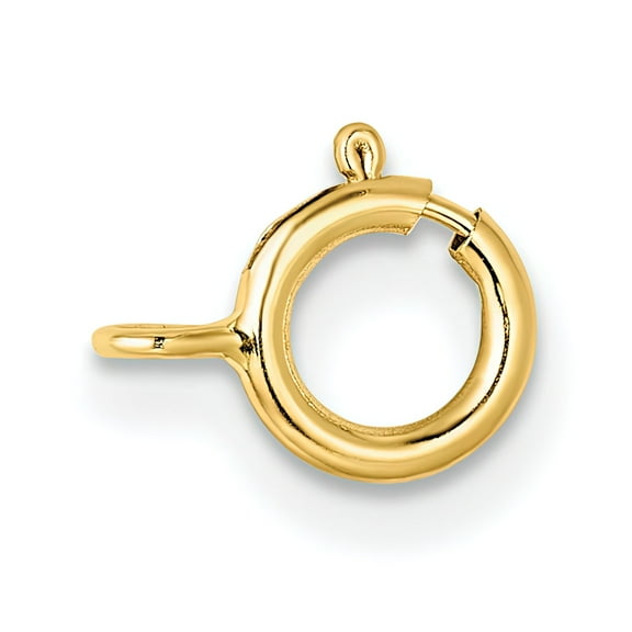 14K Gold Spring Ring Clasp Yg1702