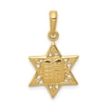 thumbnail image 1 of 14K Gold Star Of David W/Tablets In Center Pendant, 1 of 4