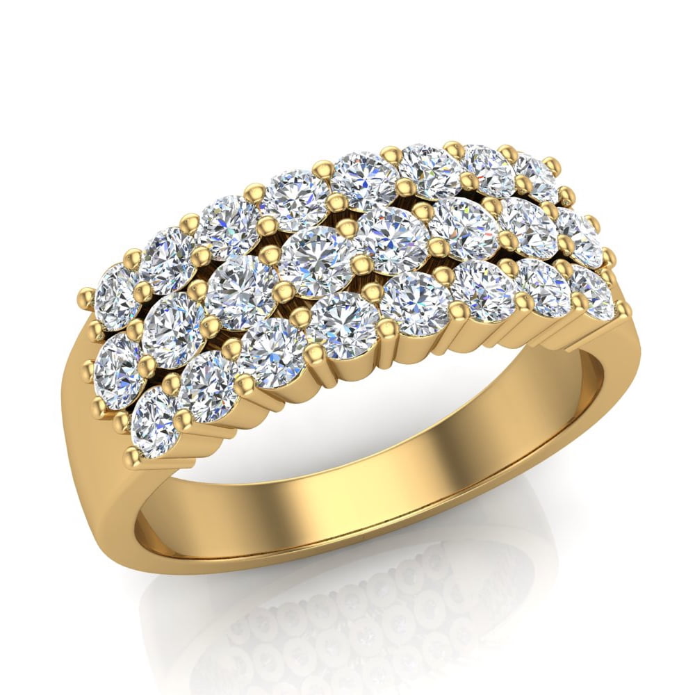 Buy BEEZAL Gold Rings made of 14KT Real Gold (585) with Cubic Zironica as  Brilliant as Diamond | Strong and Luxurious Design | Weight more than 1.20  gms with adjustable size can
