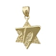 thumbnail image 1 of 14K Gold Stylish Star of David Charm, 1 of 5