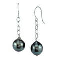 thumbnail image 1 of 14K Gold Tahitian South Sea Baroque Cultured Pearl Dangling Tincup Earrings, 1 of 7