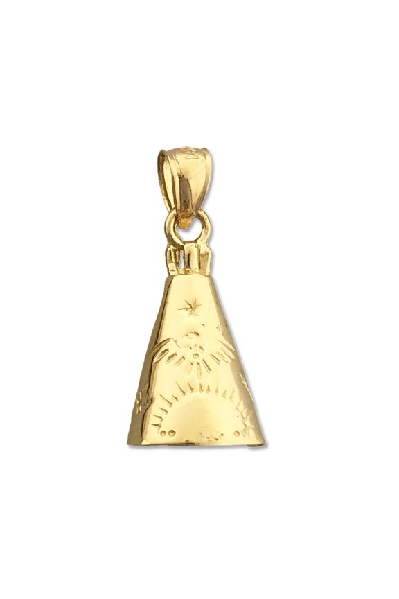 14K Gold Teepee Charm