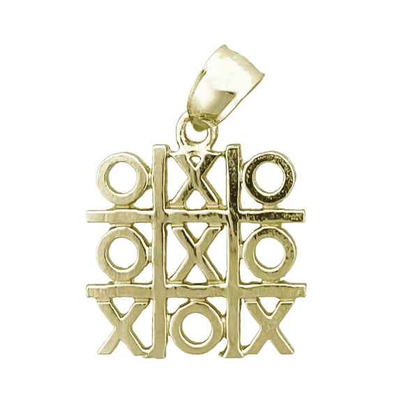 14K Gold Tic-Tac-Toe Charm
