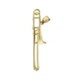 thumbnail image 1 of 14K Gold Trombone Pendant, 1 of 5