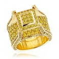 thumbnail image 1 of 14K Gold Unique Rings Yellow Natural 6 Ctw Diamond Mens Ring (Yellow Gold Size 6), 1 of 3