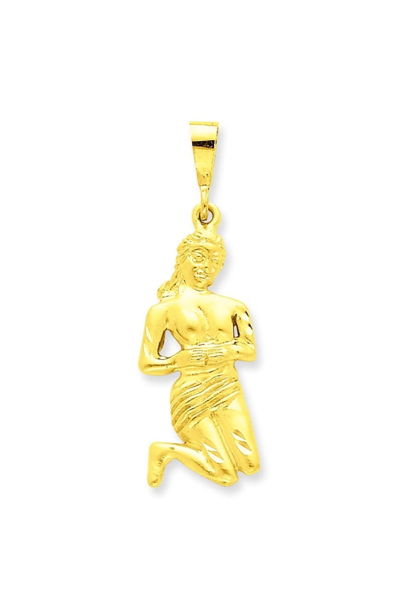 14K Gold Virgo Zodiac Charm Jewelry