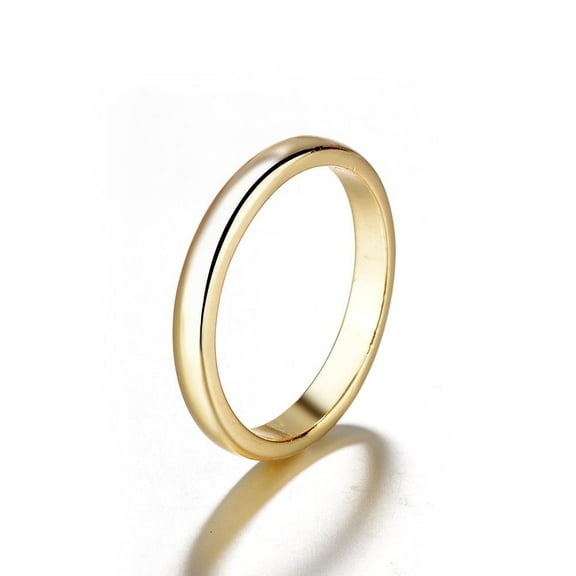 14K Gold over Sterling Silver Wedding Band Ring