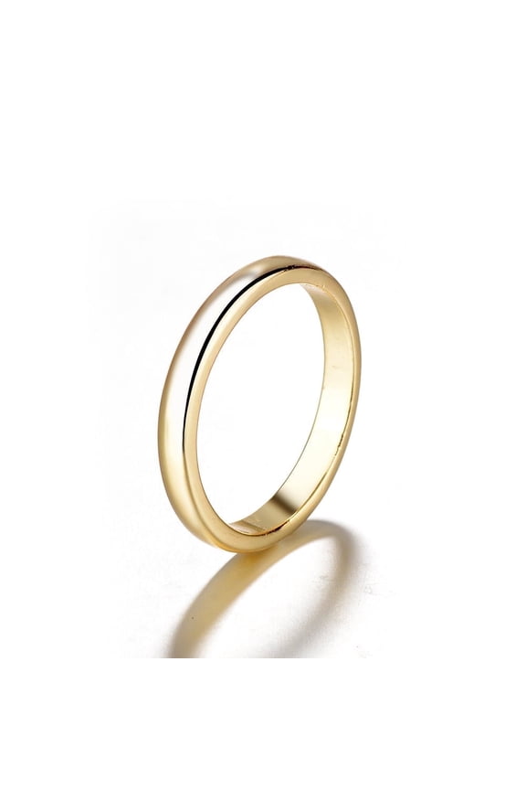 14K Gold over Sterling Silver Wedding Band Ring