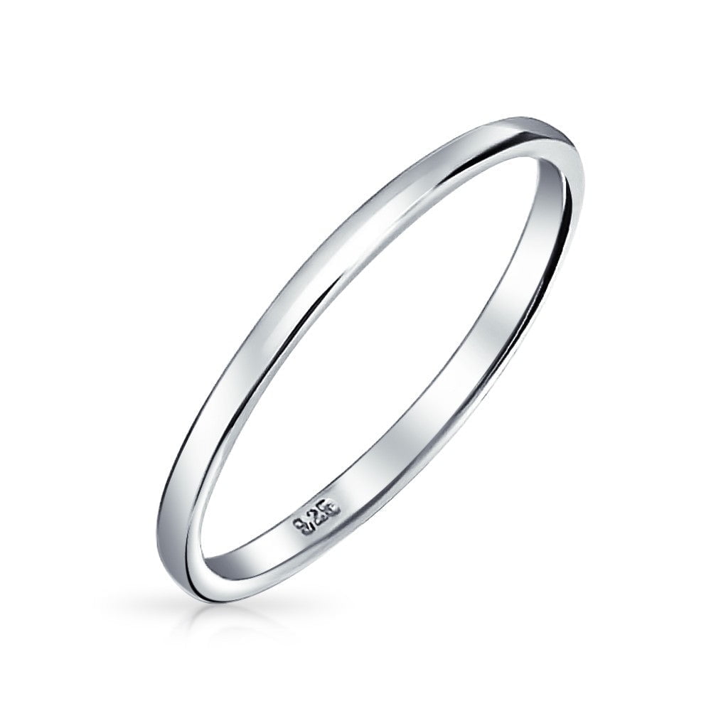 14K White Gold Wedding Band Rings for Lasting Comm