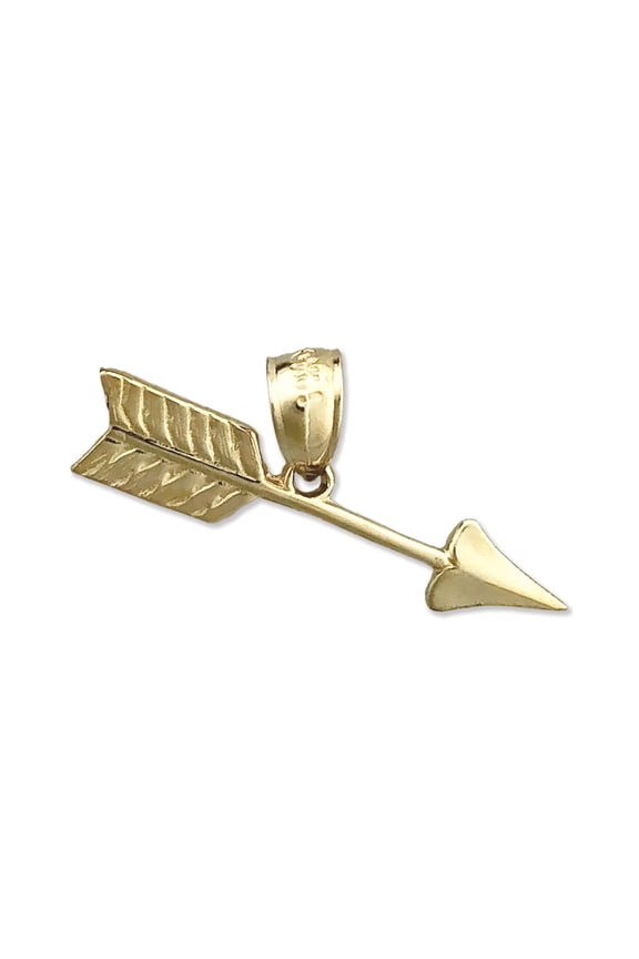 14K Gold Western Arrow Charm