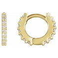 thumbnail image 1 of 14K Gold White 1/4 CTW Diamond Hoop Earrings ( G , SI ), 1 of 3