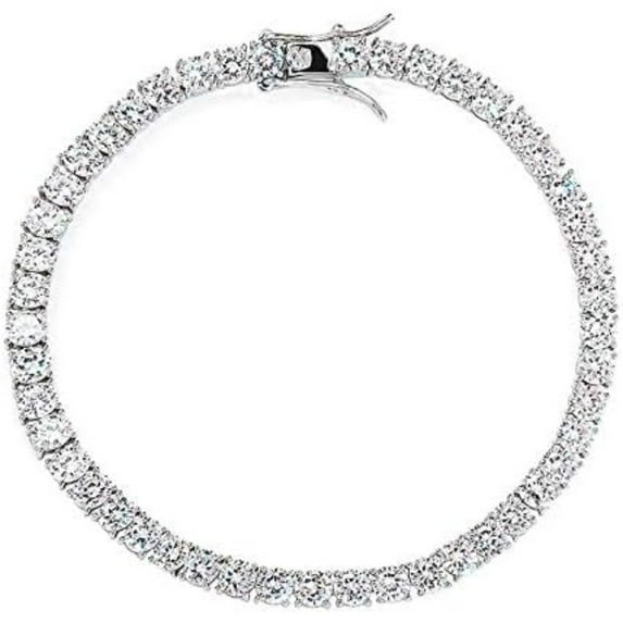 14K Gold over 925 Hip-Hop Single-Row Mossanite Jewelry, Hip-Hop Tennis Bracelet, Elevate Your Style with Every Wrist Movement,Fathers Day From Wife