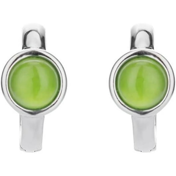 14K Gold over S925 Real Natural Jade and White Jade Earrings, Rose Gold Hoop Earrings, Delicate Jade Jewelry Gift for Girlfriend's Elegance