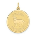 thumbnail image 1 of 14K Golden Retriever Disc Charm, 1 of 1