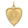 thumbnail image 1 of 14K Happy 10th ANNIVERSARY Charm, 1 of 1
