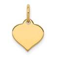 thumbnail image 1 of 14k Plain .027 Gauge Engraveable Heart 10x10mm Disc Charm XM525/27, 1 of 2