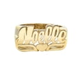 thumbnail image 1 of 14K Heart Script Gold Name Ring | Appx. 8.8 Grams, 1 of 3