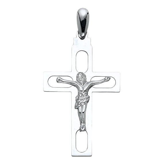 14K Jesus Crucifix Cross Religious Pendant