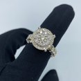 thumbnail image 1 of 14K Jumbo Circle Halo Diamond Engagement Ring, 1 of 2