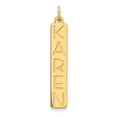 thumbnail image 1 of 14K Large Vertical Personalized Bar Charm, 1 of 1