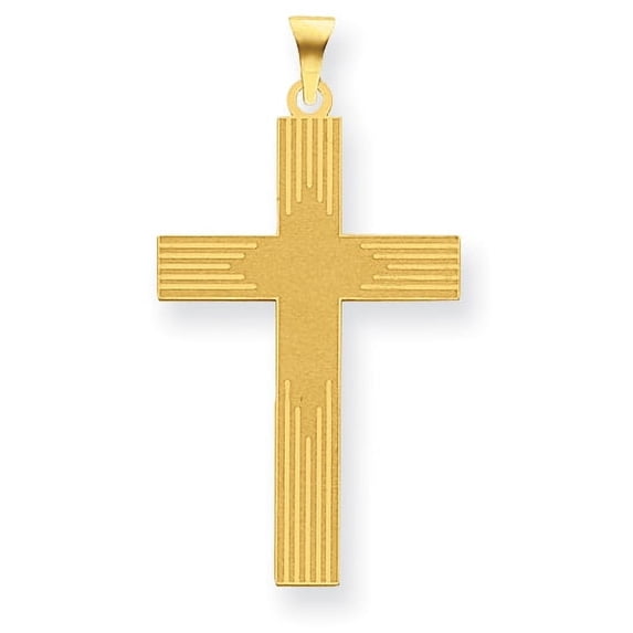 14K Laser Designed Cross