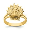 thumbnail image 1 of 14K Lion's Paw Shell Ring R678, 1 of 5