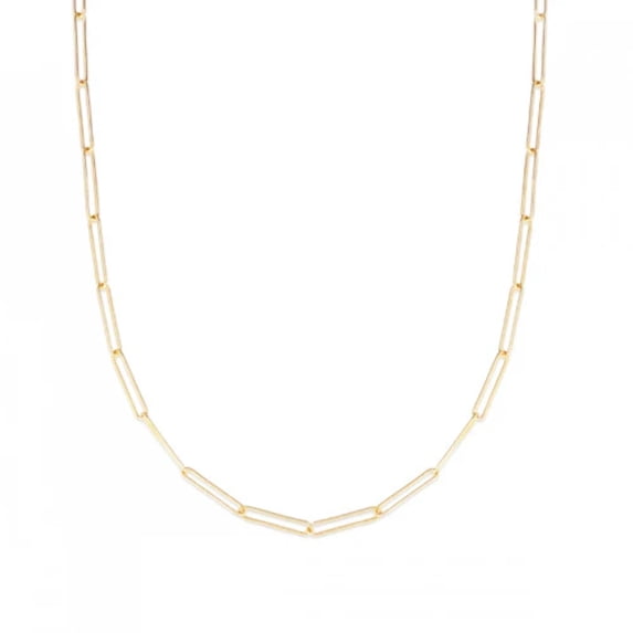14K Lungo Paperclip Chain Necklace