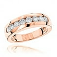 thumbnail image 1 of 14K Mens Natural 0.5 Ctw Diamond Wedding Ring For Him (Rose Gold Size 7), 1 of 3
