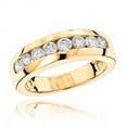 thumbnail image 1 of 14K Mens Natural 0.5 Ctw Diamond Wedding Ring For Him (Yellow Gold Size 5.5), 1 of 3