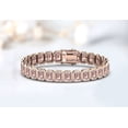 thumbnail image 1 of 14K Morganite Tennis Bracelet For Women Emereld Cut Silver Gold Anniversary Wedding Engagement Gift Mom, 1 of 5