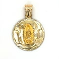 thumbnail image 1 of 14K Our Lady of Guadalupe Virgin Mary Round Yellow Gold Pendant 0024, 1 of 2