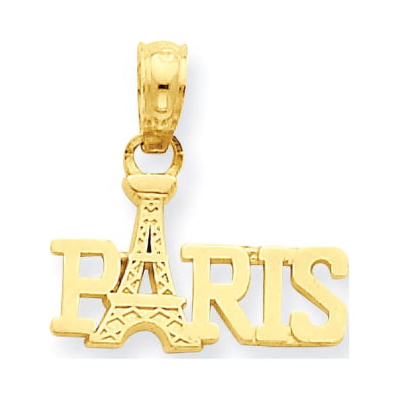 14K Paris with Eiffel Tower Pendant