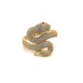 thumbnail image 1 of 14K Pave Snake Ring, 1 of 1