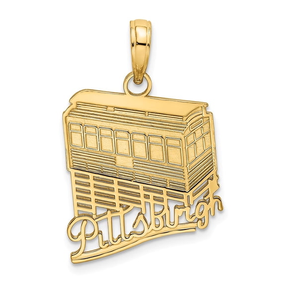 14K Pittsburgh Incline (Tram) Charm K7229