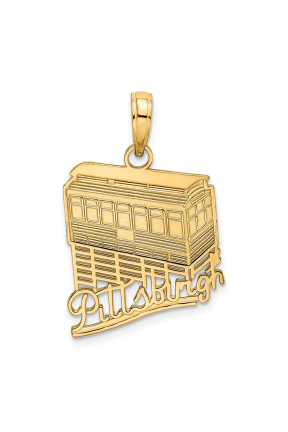 14K Pittsburgh Incline (Tram) Charm K7229