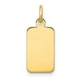 thumbnail image 1 of 14K Plain .013 Gauge Engravable Rectangular Disc Charm, 1 of 1
