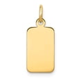 thumbnail image 1 of 14K Plain .018 Gauge Engravable Rectangular Disc Charm, 1 of 1