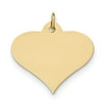 thumbnail image 1 of 14K Plain .027 Gauge Engraveable Heart Disc Charm, 1 of 1