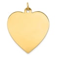 thumbnail image 1 of 14K Plain .035 Gauge Engravable Heart Disc Charm, 1 of 1