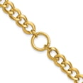 thumbnail image 1 of 14K Polished Circle Accent Fancy Link Bracelet, 1 of 6