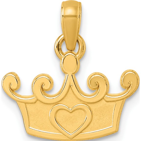 Jewelry by Sweet Pea 14K Yellow Gold Polished Crown Pendant