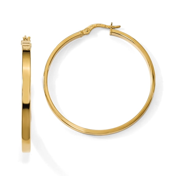 14K Polished Earrings 14k Yellow Gold Earrings