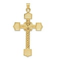 thumbnail image 1 of 14K Polished Solid Fancy Design Cross Pendant, 1 of 1