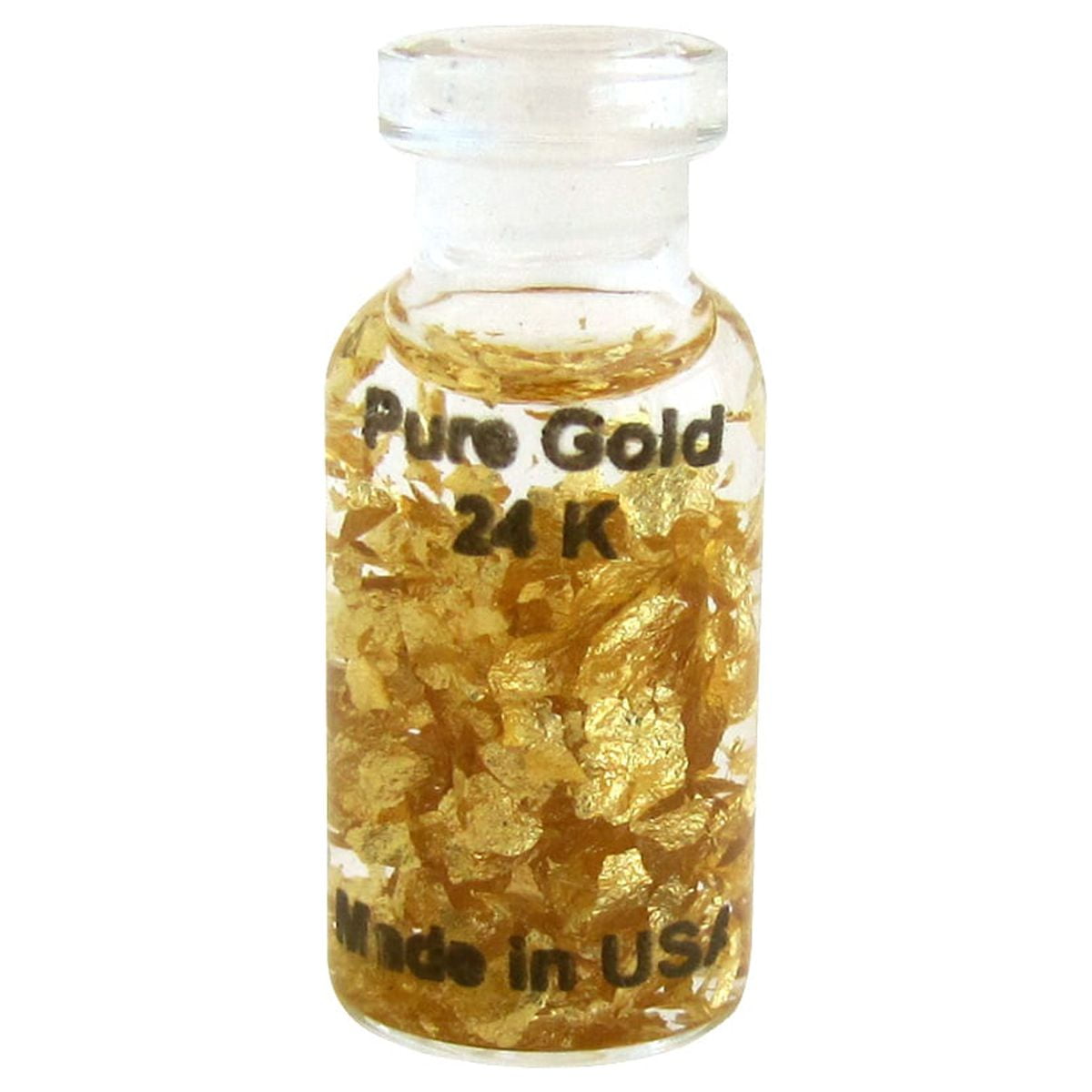 12 Bottles of Beautiful Large Gold Leaf Flakes .. Lowest price on the  Net