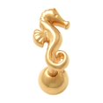 thumbnail image 1 of Anygolds 14K Real Solid Gold Adults' Seahorse Stud, Multi-Post 18G, 1 of 10